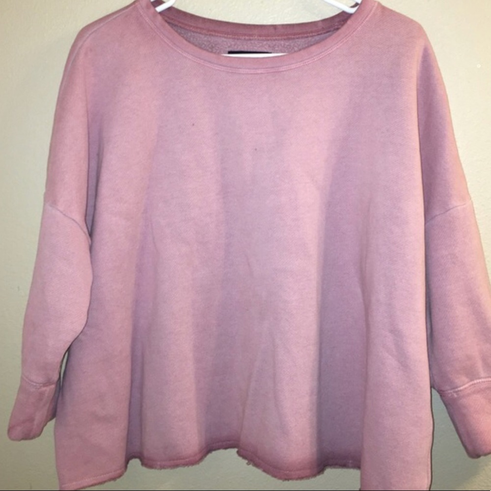 pink sweatshirt